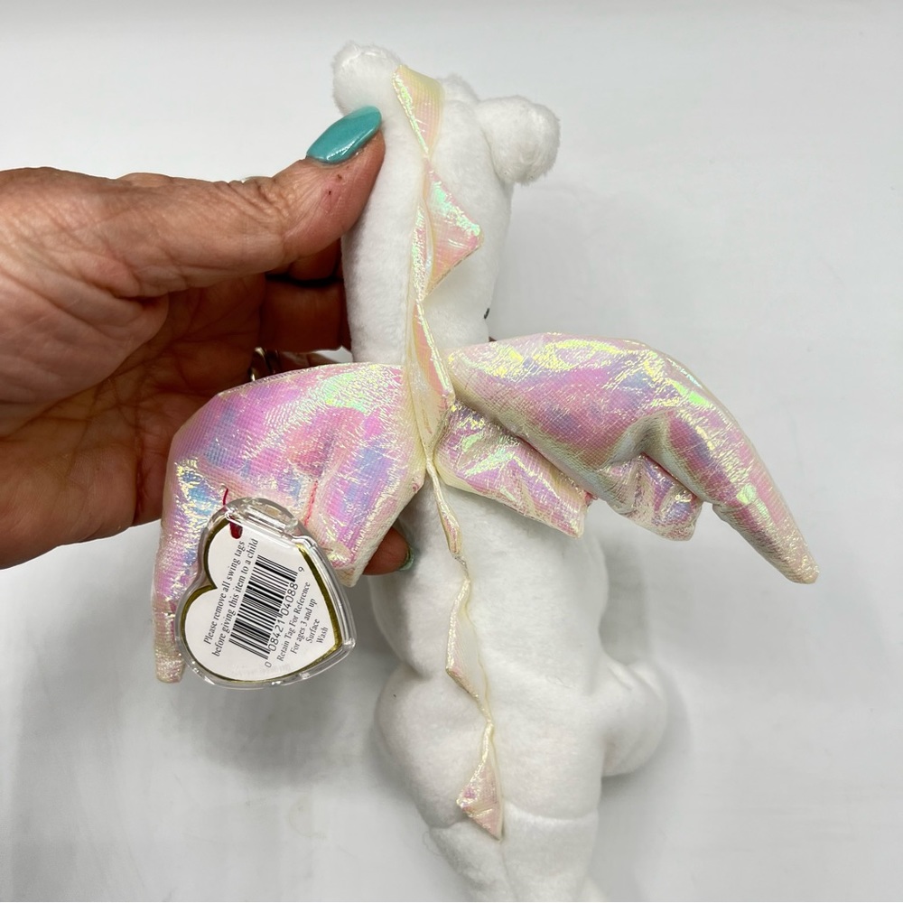Vintage 1995 Ty Magic the Dragon Beanie Babies Collection RARE Plush PVC Pellets - Picture 10 of 17